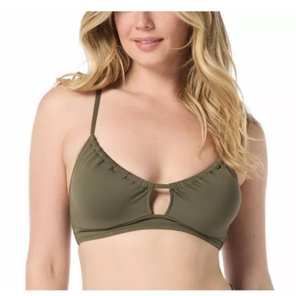 NWT Coco Reef Women's Dynamic Keyhole Scoop-Neck Bikini Top 36D $84